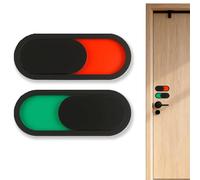 2 Pièces Panneau De Confidentialité Occupé Vacant, Panneau De Confidentialité, Auto-Adhésifs Plaque Porte Réversible Ne Pas Déranger Pour Porte WC, Salle De Réunion, Bureau, Hôtel, Clinique (10 X 4cm)