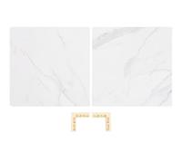 2 Pièces Panneau de Fond Photo 40x40cm PVC Effet Marbre | Portable, Léger, Texture Soignée, Fond pour Photo Culinaire, Contenus Réseaux Sociaux, Usage Pro