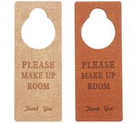 2 Pièces Panneau de Porte Réversible en Cuir Pu, Moderne | Double Face, Bord Cousu, pour Poignées de Porte, Usage Bureaux et Salons D'entreprise