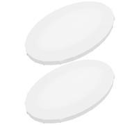 2 Pièces Panneau de Toile Ovale Blanc pour Cadre Décoratif Créatif