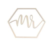 2 Pièces Panneau Décoratif Madame Hexagonal en Bois
