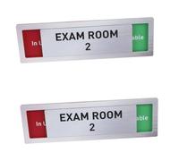 2 Pièces Panneau D'état de Salle D'examen Coulissant en Acrylique