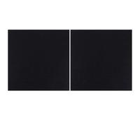 2 pièces Panneau Insonorisant Mural en Feutre Noir à Dos adhésif | Absorption Acoustique Renforcée, Pose Autocollante Rapide, Finition Lisse et Sobre, pour Murs, Bureaux, Jeux Vidéo et Cabine