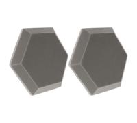 2 pièces Panneaux Hexagonaux d'Insonorisation en Mousse Polyuréthane | Contrôle de L'Écho, du Bruit, Forme Hexagonale, pour Podcasteurs et Voix-Off, Intérieur