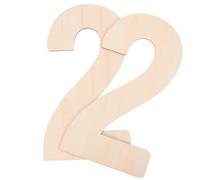 2 Pièces Panneaux Numérotés en Bois Vierges Beige | Peut être Peint, Teinté ou Écrit, Bois, Projets Diy, Bureau, Fête, Usage Décoratif, Fiable