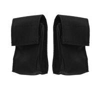 2 Pièces Paquet de Rangement Lithium Protection Chaleur Noir | Tissu Oxford Résistant, Fenêtre Transparente, Organisation pour Musiciens en Studio et Scène