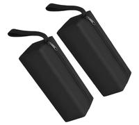 2 Pièces Paquet de Rangement pour Outils en Tissu Oxford Noir | Fermeture Éclair, Usage en Voyage ou Stockage, Design Simple et Robuste, Pratique à Transporter