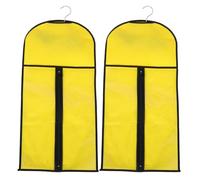 2 Pièces Paquet de Rangement pour Postiche, PVC Jaune | Étui Suspendu pour Extensions de Cheveux, Grosse Capacité, Imperméable, Organisation Simple