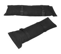 2 Pièces Paquet de Sable de Lestage Noir en Toile | Résistant à L’eau Soleil, Fixation Incluse, Usage Jardin, Marché et Stand Événementiel