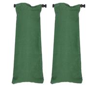 2 Pièces Paquet de Sable en Toile Réutilisables | Format 27,5x11 Pouces, Vert, pour Garage et Porte, Usage Parking et Urgences