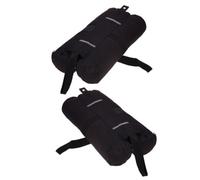 2 Pièces Paquet de Sable pour Tente Ancre Portable Légère | Tissu Oxford Noir, Pliable, Résistant au Vent Sable, pour Mobilier et Équipement Lors de Voyages