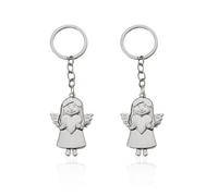 2 Pièces par Angel Girl Keychain, Metall Keybund, Bande-Annonce Créative Et Intéressante, Accessoires De Clés De Voiture.