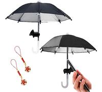 2 pièces Parapluie pour téléphone, Parapluie pour téléphone avec ventouse Support de téléphone pour téléphone extérieur Sun Shad Pare-soleil Visière pare-soleil pour navigation automobile