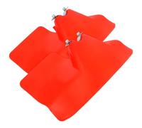 2 Pièces Pare-herbe pour Débroussailleuse et Coupe-herbe, Rouge | Nylon, Déviation des Débris, Entretien des Vergers et Terrains Irréguliers, pour Paysagistes et Ouvriers