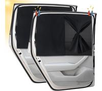 2 Pièces Pare Soleil Voiture Bébé, Rideau Voiture, Bloquer Les Rayons UV et la Chaleur, Pare Soleil Voiture Arriere, Cache Vitre