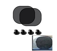 2 Pièces Pare-Soleil Voiture Noir Chaussettes Voiture Soleil avec 4 Ventouses Pare-Soleil Voiture Arrière pour Enfants Protège Rideaux Soleil Auto Film Solaire Voiture (Noir,44 * 36 CM)