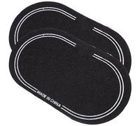 2 Pièces Patch de Peau de Tambour Double, Noir, Tpe, Réutilisable | Protection pour Peaux de Batterie, Lavable, Garde la Forme, pour Batteurs de Kit, Lot Simple