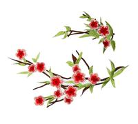 2 Pièces Patchs De Fleurs Brodés Applique Fleur Broderie À Coudre Sur Les Patchs Col Vêtements Pour Vêtements Jeans Vestes Chemise Décoration Applique