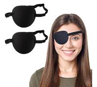 2 Pièces patchs oculaires réglables pour adultes et enfants, cache-œil médical réglable, amblyopie paresseuse et cosplay