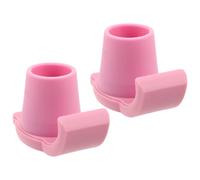 2 Pièces Patins Antidérapants, Skis de Marche Rose Tpr Nylon | Protection des Pieds, Pose Simple, pour Seniors et Rééducation, sur Trottoirs Glacés et Neige