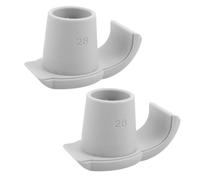 2 Pièces Patins de Glisse pour Déambulateur 28mm, Pa Tpr, Blanc