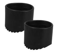 2 Pièces Patins en Caoutchouc pour Échelle, Couvre-pieds Noirs | Accessoire Stabilisateur D'échelle, Installation Facile, Usage Extérieur, pour Télescopique et Pliable