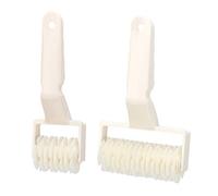 2 Pièces Pâtisserie en Treillis Rouleau Cutter, Plastique Coupeur de Treillis de Pâte pour Tarte Biscuits Pizza Pain Outil de Cuisson de Cuisine à Domicile
