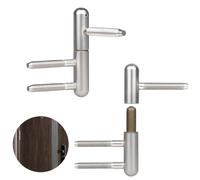 2 Pièces Paumelles de Porte, Paumelles Porte Bois, Charnière de Porte à Percer, Paumelles à Visser Portes Inoxydables, pour Portes Intérieures en Bois Avec Cadre en Bois, Argent