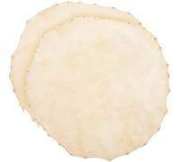 2 Pièces Peau de Tambour en Cuir pour Tambours Africains, Pratique | Texture Naturelle, Délicat, Réduit le Bruit Manuel, pour Percussionnistes et Étudiants en Musique