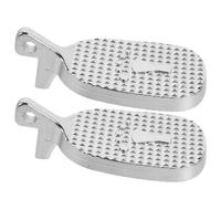 2 Pièces Pédale de Soupape de Chasse D'eau Sanitaire | Finition Chrome Polie, Action Mécanique à Retardement, Montage au Sol, pour Sanitaires Commerciaux
