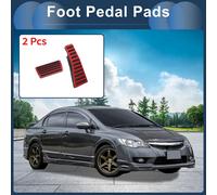 2 Pièces Pédales De Pied Couvre-Pédales D'Accélérateur Pour Honda Civic 2006-2009 En Alliage D'Aluminium Rouge