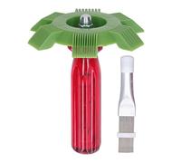 2 Pièces Peigne à Ailettes de Climatiseur, Redresseur D'ailettes à Peigne AC, Kit D'accessoires de Nettoyage de Radiateur à Condenseur AC (Vert)