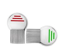 2 Pièces Peigne anti poux,Peigne anti,poux extra fine pour eliminer les poux de tête(Rouge et vert)