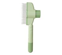 2 Pièces Peigne Autonettoyante Chat, 20x8.2cm Brosse De Toilettage Pour Chat Avec Bouton, Brosse De Toilettage Autonettoyante Pour Animaux, Peigne Anti Puces Pour Chaton, En Acier Inoxydable