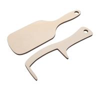 2 Pièces Peigne Chauve en Bois sans Dents, Massage Cuir Chevelu | Présent Drôle Saint Valentin, Soin Doux du Cuir Chevelu, Beige, Usage Adulte