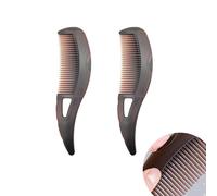 2 Pièces Peigne Cheveux,Peigne à Dents Creuses pour Pellicules du Cuir Chevelu,Peigne à Cheveux de Type Presse avec Poignée de Grattage de la Peau,Peigne Cheveux pour Femmes et Hommes