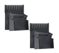 2 Pièces Peigne Guide de Tondeuse de Précision Noir Abs | Dents Rapprochées, Courbe Ergonomique, Usage Salon et Maison, pour Retouches de Nuque et Pointes