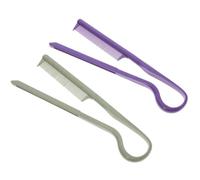 2 Pièces Peigne Lisseur en V Plastique et Protection | Usage Maison et Voyage, Style Élégant et Gracieux, pour Femmes, Outil Pratique de Salon