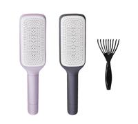 2 Pièces Peignes De Cheveux, Griffes De Nettoyage De 1 Morceau, Peignes De Cheveux Télescopiques Rotatifs, Peignes De Massage De Coussin D'Air Pour Femmes, Peignes De Voyage Pratiques.