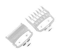 2 Pièces Peignes Tondeuse Sabot de Guidage, Tondeuse à Cheveux Limite Peigne, Sabot One Blade, Peignes pour Sabot Cheveux pour Wanl, Housse de Protection pour Tondeuse à Cheveux (Transparent)