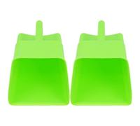 2 Pièces Pelle à Aliments pour Volailles en Plastique, Portable | Granulés Animaux et Soins de Basse-cour, Prise Confortable, Surface Lisse, Usage Jardin, Entretien Simple