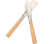 2 Pièces Pelle de Jardin en Acier Inoxydable et Bois | Outil de Creusement Robuste, pour Terre et Verger, Compatible Manches de Différentes Longueurs