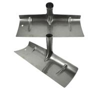2 Pièces Pelle Grattoir en Fer pour Nettoyage, Large Ouverture | Surface Lisse sans Bavure, Capacité Portante, pour Bergerie et Poulailler, Protège la Litière