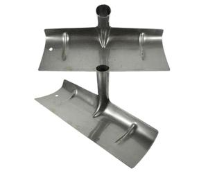 2 Pièces Pelle Grattoir en Fer pour Nettoyage, Large Ouverture | Surface Lisse sans Bavure, Capacité Portante, pour Bergerie et Poulailler, Protège la Litière
