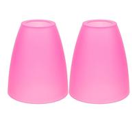 2 Pièces Petit Abat-jour de Lampe de Chevet en Plastique Rose