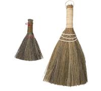 2 Pièces Petit Balai à Poussière de Bureau, Brosse Courte | Manche Court Pratique, Format Compact, pour Étagères, Tableaux de Bord Automobiles et Claviers, Rangement Facile