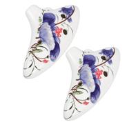 2 Pièces Petit Ocarina Six Trous en Céramique
