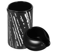 2 Pièces Petit Pichet Crémier en Céramique 200ml Style Japonerie | Usage Maison ou Restaurant, Design Simple et Polyvalent, Capacité 100ml Incluse, Finition Céramique