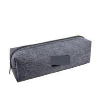 2 pièces petit sac à crayons fermeture éclair toile trousse à crayons pochette boîte organisateur for écolier adolescent adultes Pour l'École Et Le Bureau(Dark Grey)