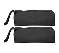 2 Pièces Petit Sac à Outils, 25 x 8,5 x 7 cm Portable Sac de Rangement, Organisateur de Sac à Outils avec Sangle Suspendue et Fermeture à Glissière, Multifonctionnel 600D Polyester Tool Kits (Noir)